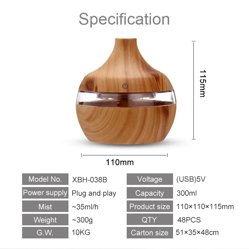 Electric Aroma Humidifier for Home Essential Oil Diffusion - Smarsty
