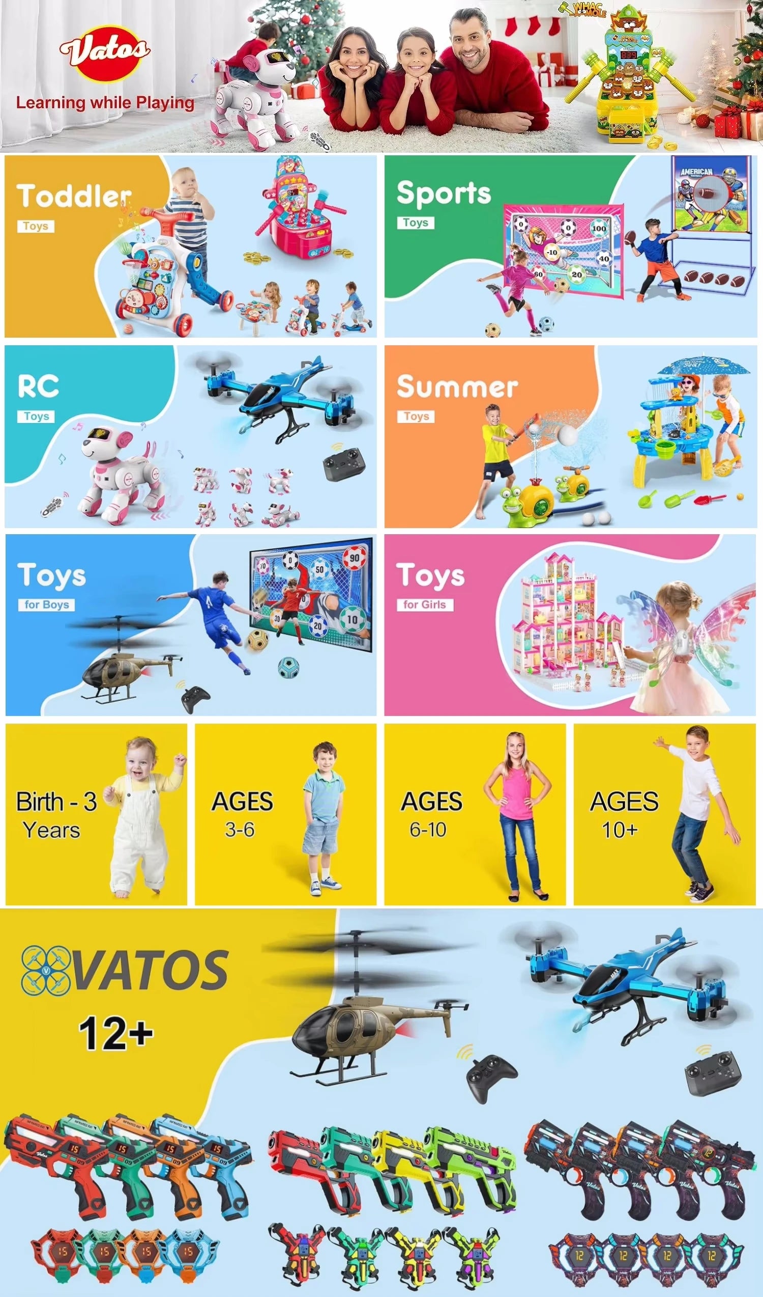 VATOS Science Circuit for Kids DIY Electronics Exploration Kit 150+ Project Physics Experiment Circuit Board Educate Toy Ages 6+