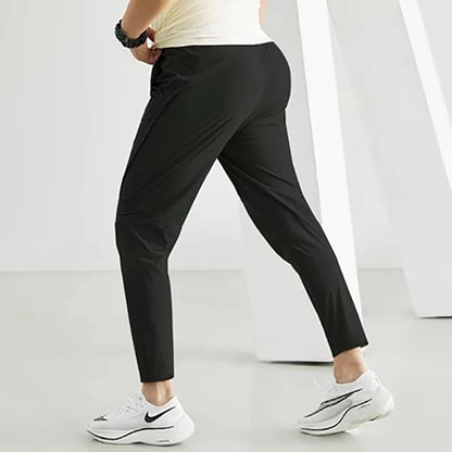 Men's Running Pants Sportswear Jogging Sweatpants Quick Dry Thin Tracksuit Elastic Gym Fitness Trousers Training Sport Pants Men - Smarsty