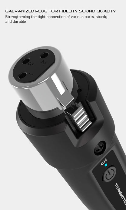 Wireless Microphone System with XLR and 6.5 Transmitter - Smarsty