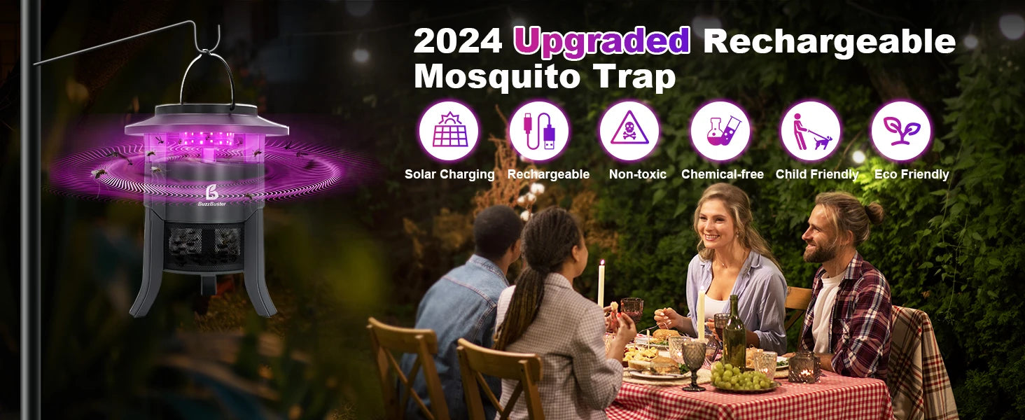 Bug Zapper Outdoor, Mosquito Zapper, Electric Fly Zapper, Mosquito Killer, Fly Traps,Flying Insects Zapper Indoor Outdoor