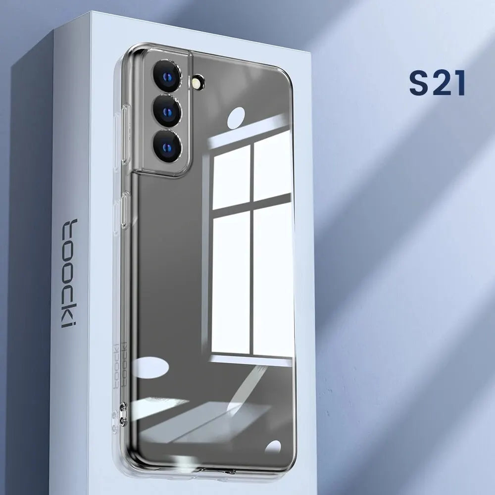 Clear TPU Phone Case For S21 S22 S23 S24 Dustproof - Smarsty