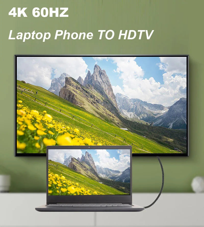 Nylon Mini HDMI To HDMI Cable For 4K Video - Smarsty