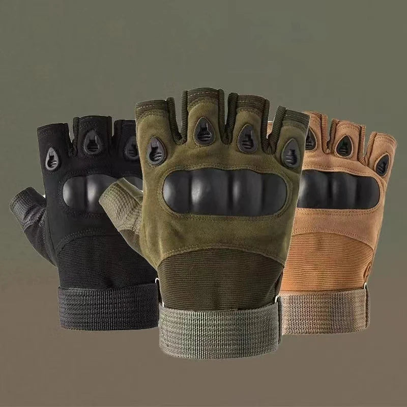 Half Finger Tactical Hunting Gloves Anti Skid Breathable - Smarsty