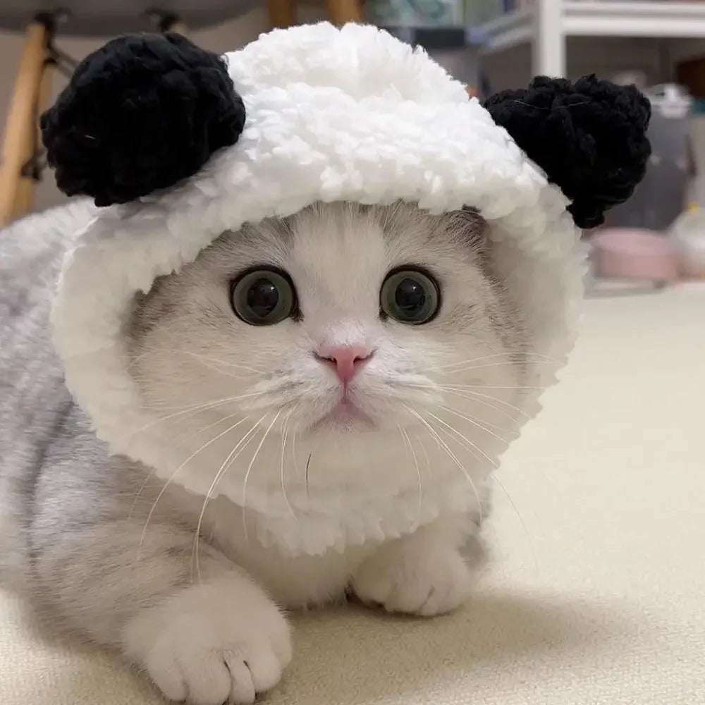 Cute Cat Dog Plush Hat for Warm Cosplay Fun - Smarsty