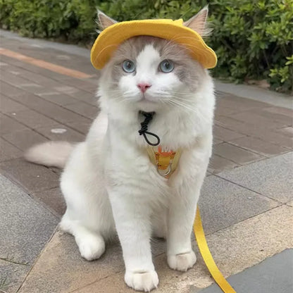 Cute Cat Dog Sun Hat with Ear Hole for Outdoor Fun - Smarsty