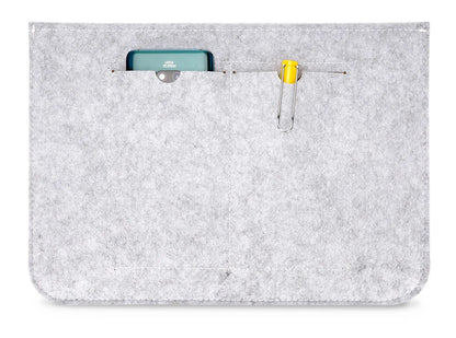 Wool Felt Laptop Sleeve 11 To 15.6 Inch With Mousepad