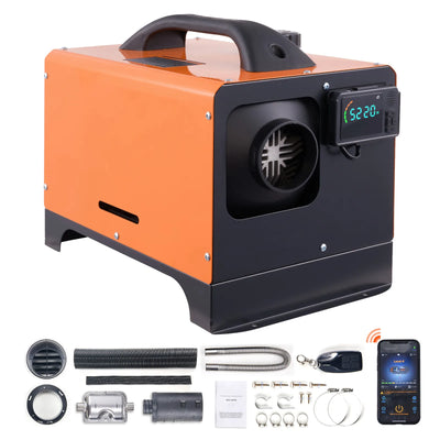 SucceBuy 8KW Diesel Air Heater Bluetooth All-on-one Diesel Heater with LCD Portable Parking Heater for Trailer Camper Van Boat - Smarsty