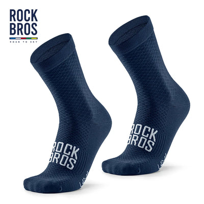 ROCKBROS Cycling Socks Soothing Sport Socks Shock Absorbing Bike Socks Breathable Fabric High Elastic Outdoor Socks A pair - Smarsty
