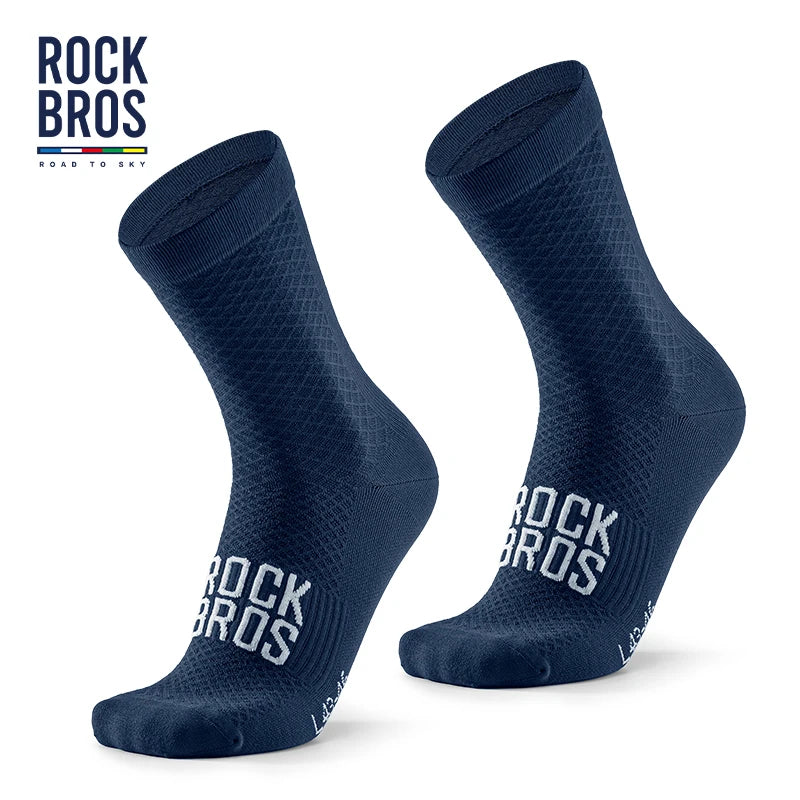 ROCKBROS Cycling Socks Soothing Sport Socks Shock Absorbing Bike Socks Breathable Fabric High Elastic Outdoor Socks A pair - Smarsty