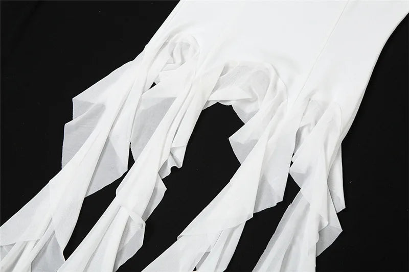 Sexy Off Shoulder Crop Tops Spring Summer Halter Sleeveless Streetwear Y2K White Solid Tank Top Casual Evening Party Club Tees