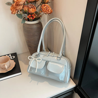 Korean Edition Underarm Bow Bag Women Versatile Shoulder Bag - Smarsty