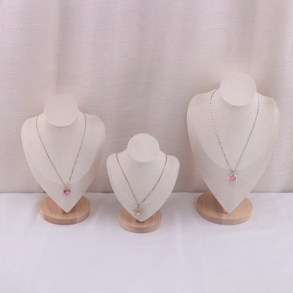 Velvet Jewelry Display Stand for Necklaces and Pendants - Smarsty