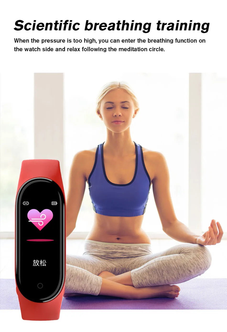 M6 Smart Watch for Fitness Tracking and Heart Rate Monitoring - Smarsty