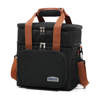 Double Layer Leakproof Lunch Bag Large Capacity Insulation - Smarsty