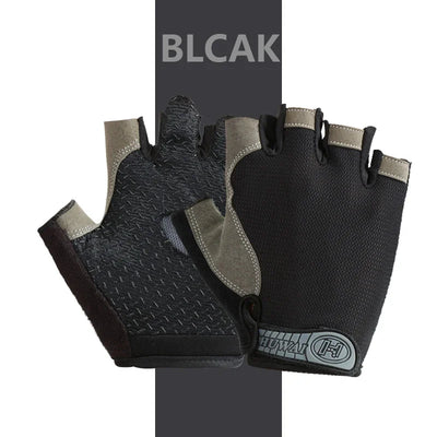 Outdoor Sport Gloves for Men Women Wrist Guard Fitness Gym Cycling Hiking Boxing Exercise Training Workout Long Wrist Fingerless by Smarsty