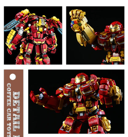 Superheroes Mecha DIY Building Blocks Movie Mech Hero 3D Model Armor Iron Robot MOC Bricks Toys For Adult Kid Boy Christmas Gift