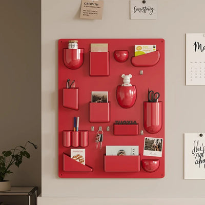 Wall-mounted Storage Rack with Hooks for Office, Kitchen and Workshop Children's Room Organizer with Adjustable Shelves by Smarsty