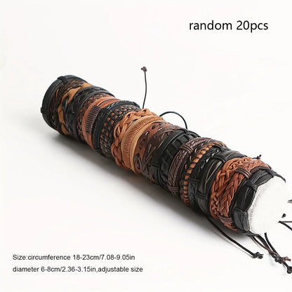 Braided Leather Bracelets for Men and Women Handmade - Smarsty