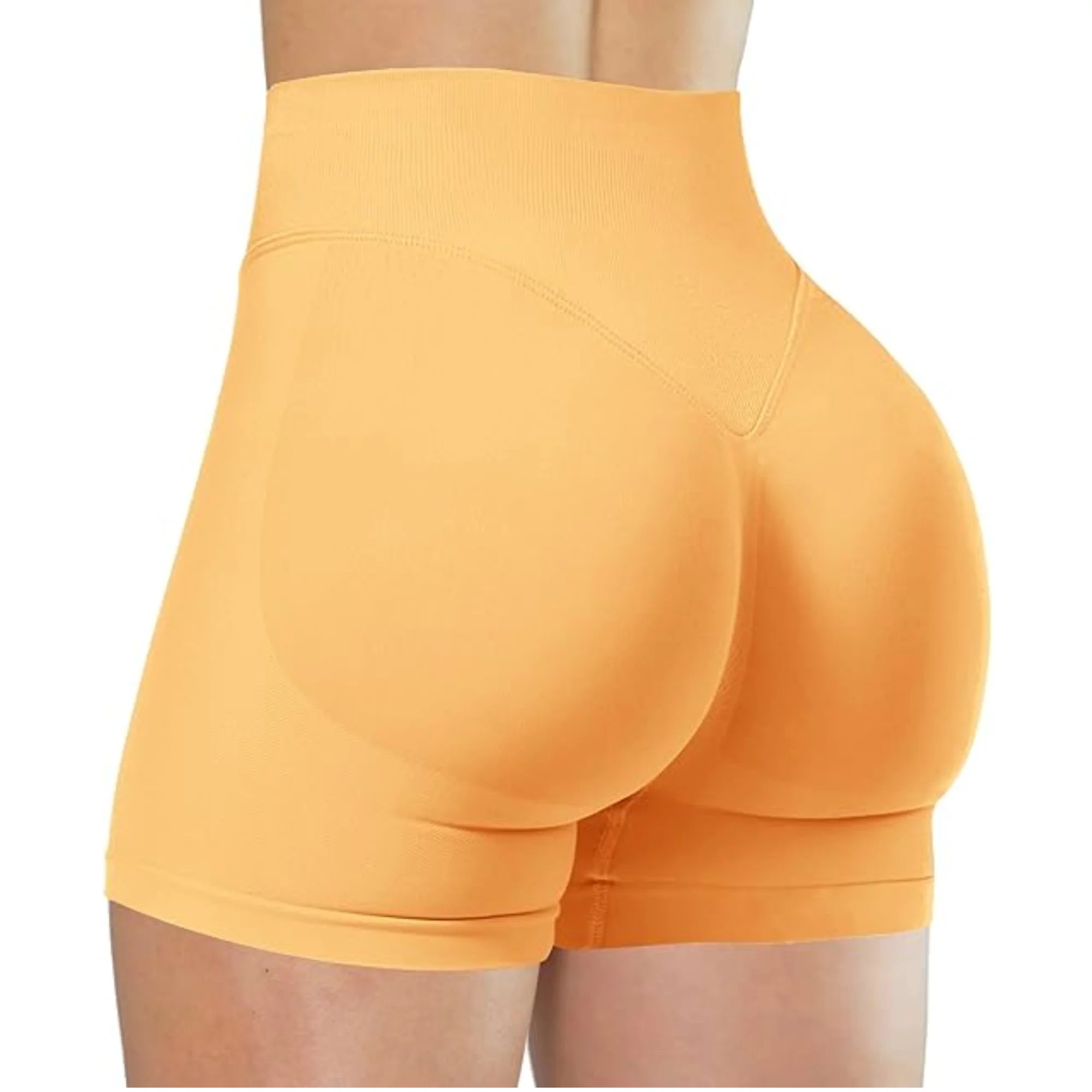 Summer High Waisted Yoga Shorts Fashionable and Sexy Running Fitness Pants Solid Color Yoga Leggings Customizable labels - Smarsty