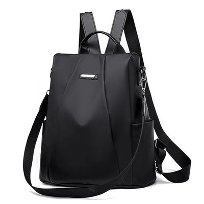 New Women's Multifunction Backpack Casual Solid Color School Bag  For Girls Fashion Detachable Strap Travel Shoulder Bag - Smarsty