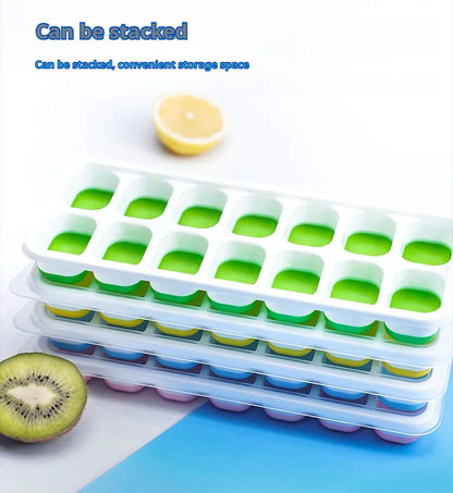 14 Grid Ice Cube Tray Silicone Mold Square Ice Cube Tray Mold Ice Cube Maker Non-toxic Durable Bar Pub Wine Ice Blocks Maker - Smarsty