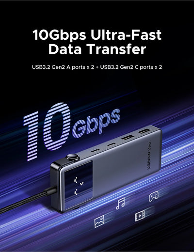 USB C Hub 6 In 1 4K60Hz PD100W ProDockingStation Adapter - Smarsty