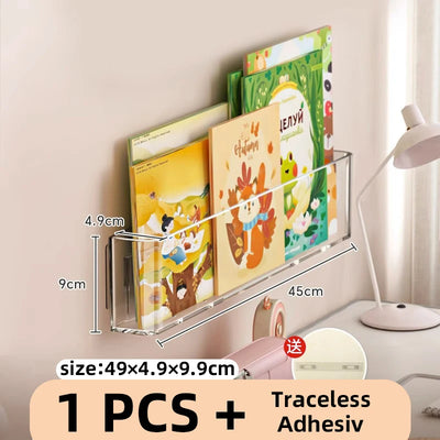 Organizer Picture Book Display Cabinet Bookshelf Children's Wall Behind the Door Reading Magazine Storage Wall Hanging Bookshelf by Smarsty