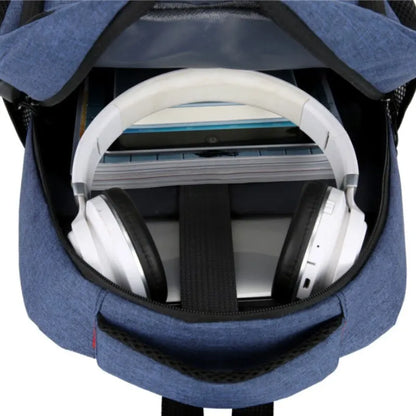 Mens BackPack LargeCapacity Simple Fashion Travel Female Student ComputerBag - Smarsty
