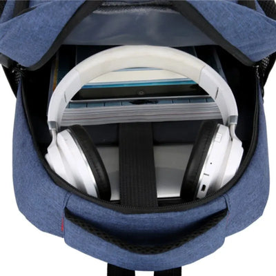 Mens BackPack LargeCapacity Simple Fashion Travel Female Student ComputerBag - Smarsty