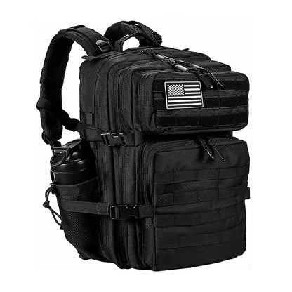 LHI 45L Tactical Backpack for Men and Women Large Athlete Gym Bag Outdoor Sports Hiking Survival Rucksack with Bottle Holder - Smarsty