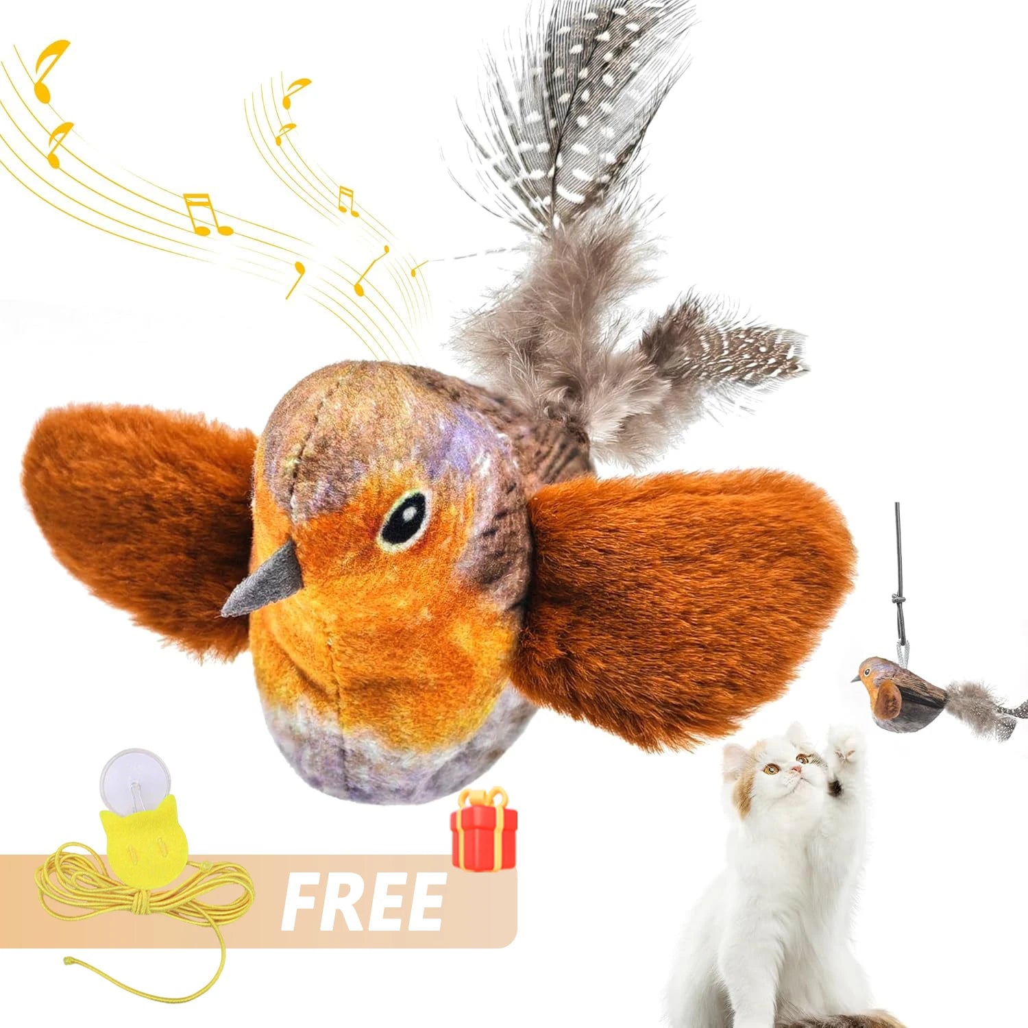 Dog Cat Interactive Ball Toy Automatic Rolling Ball Faux Tail Rechargeable Smart Pet Electric Toy Dog Cat Training Imitate Mouse