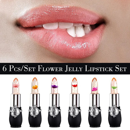 Flower Jelly Lipstick Set for Hydration and Color Change - Smarsty