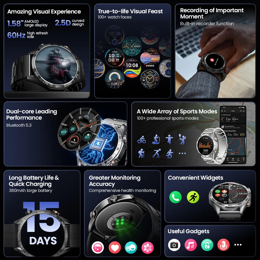 Haylou Solar 5 Smartwatch with Voice Calling and AMOLED Display - Smarsty