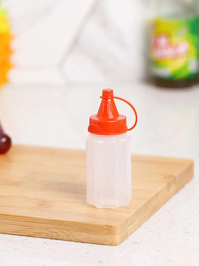 4PCS Kitchen Household Sauce Vinegar Squeeze Bottle Portable Outdoor Barbecue Picnic Feast Bottle Kitchen Accessories Small Tool by Smarsty