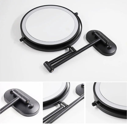 8 Inch Chrome Makeup Mirror with Dual Magnification - Smarsty