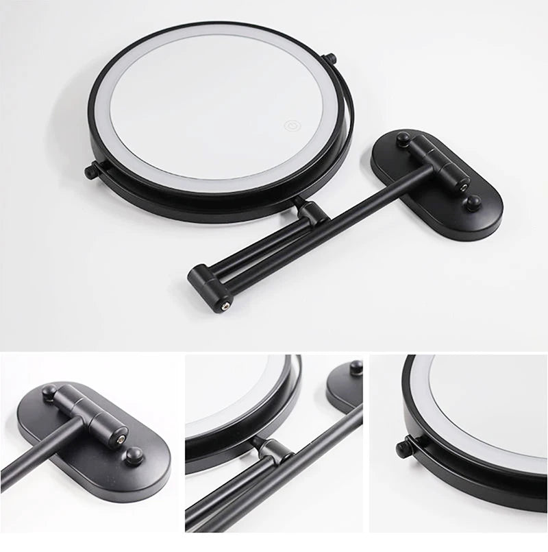 8 Inch Chrome Makeup Mirror with Dual Magnification - Smarsty