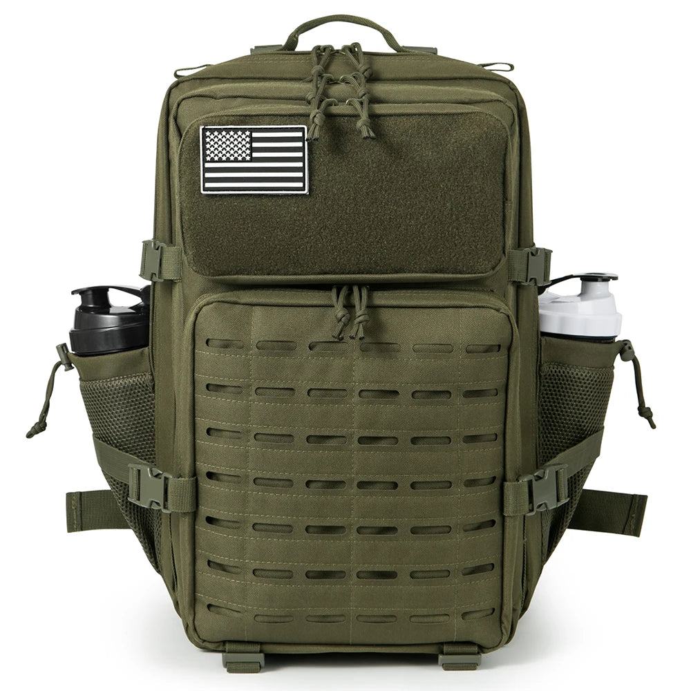 45L Tactical Backpack survival Bag Hunting MOLLE Backpack GYM For Men EDC Outdoor Hiking Rucksack Witch Bottle Holder - Smarsty