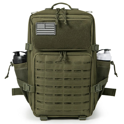 45L Tactical Backpack survival Bag Hunting MOLLE Backpack GYM For Men EDC Outdoor Hiking Rucksack Witch Bottle Holder - Smarsty