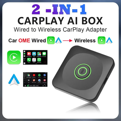 Wireless CarPlay Android Auto Adapter For OEM Car Stereo - Smarsty
