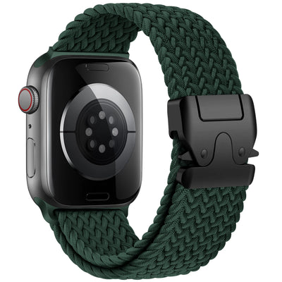 Parachute Straps for Apple watch 10 Band 46mm 42mm 45mm Ultra 49mm 44mm 41mm Braided bracelet correa iWatch Series 9 8 SE 5 6 7 - Smarsty