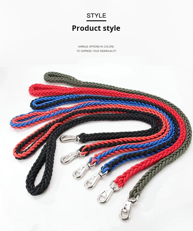 Comfort-Strong 5-Foot Braided Dog Leash for Training - Smarsty