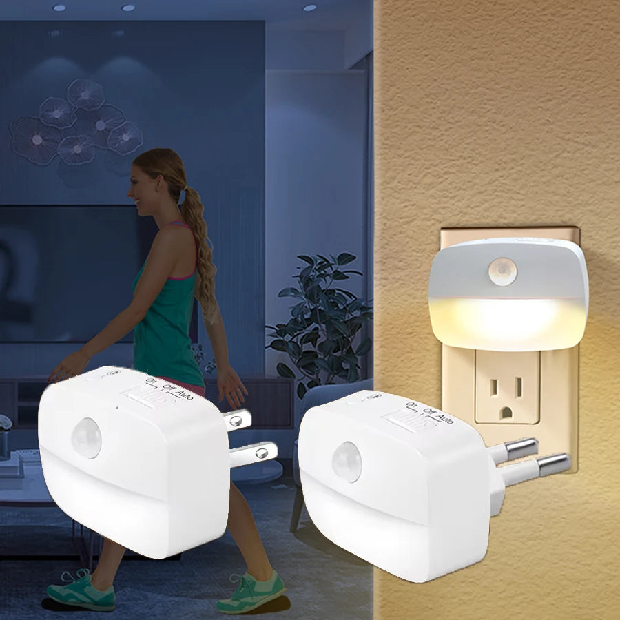 Motion Sensor LED Night Light for Bedrooms and Hallways - Smarsty