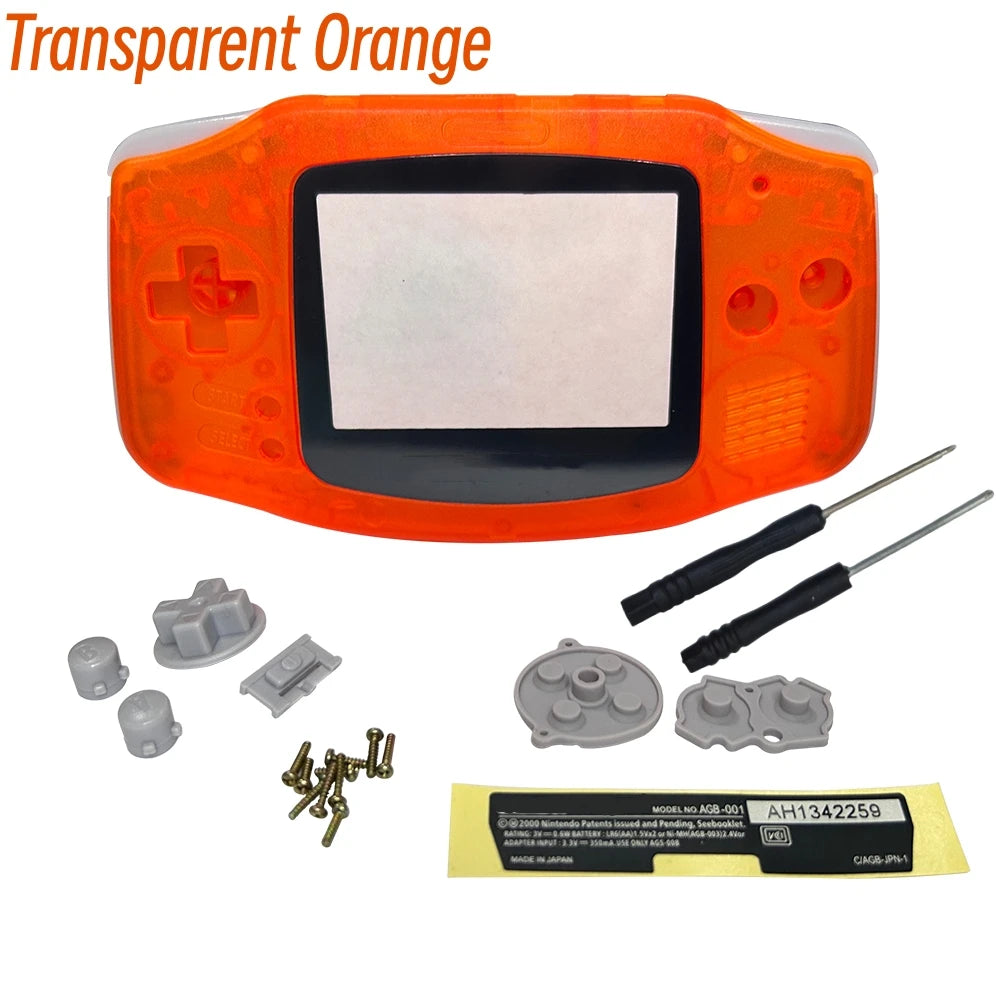 GBA Console Replacement Shell Case With Screen Lens - Smarsty
