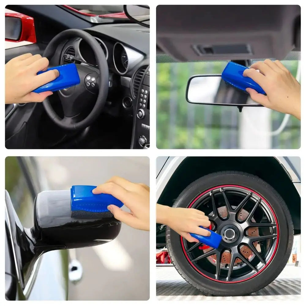 Car Wheel Polishing Brush With Cover And Tire Sponge Kit - Smarsty