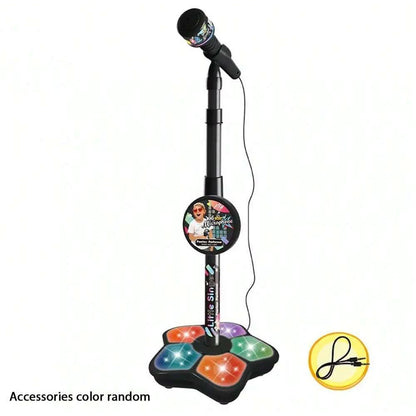 Kids Microphone Stand Toy, Portable Children's Karaoke Electronic, Durable Party Karaoke Microphone Stand, Kids Karaoke Machine by Smarsty