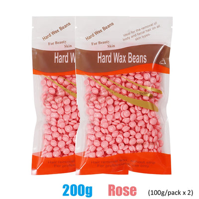 500g/200g/50g Hard Wax Beans for Hair Removal Body European Brazilian Pearl for Wax Warmer Waxing Beans for Wax Heater Machine - Smarsty