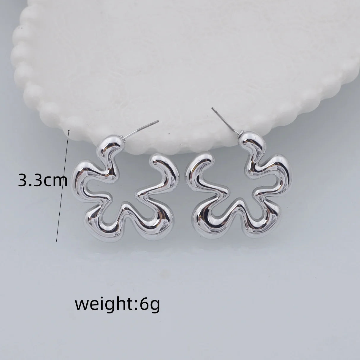 Gold Hollow Flower Drop Earrings for Women Fashion Jewelry - Smarsty