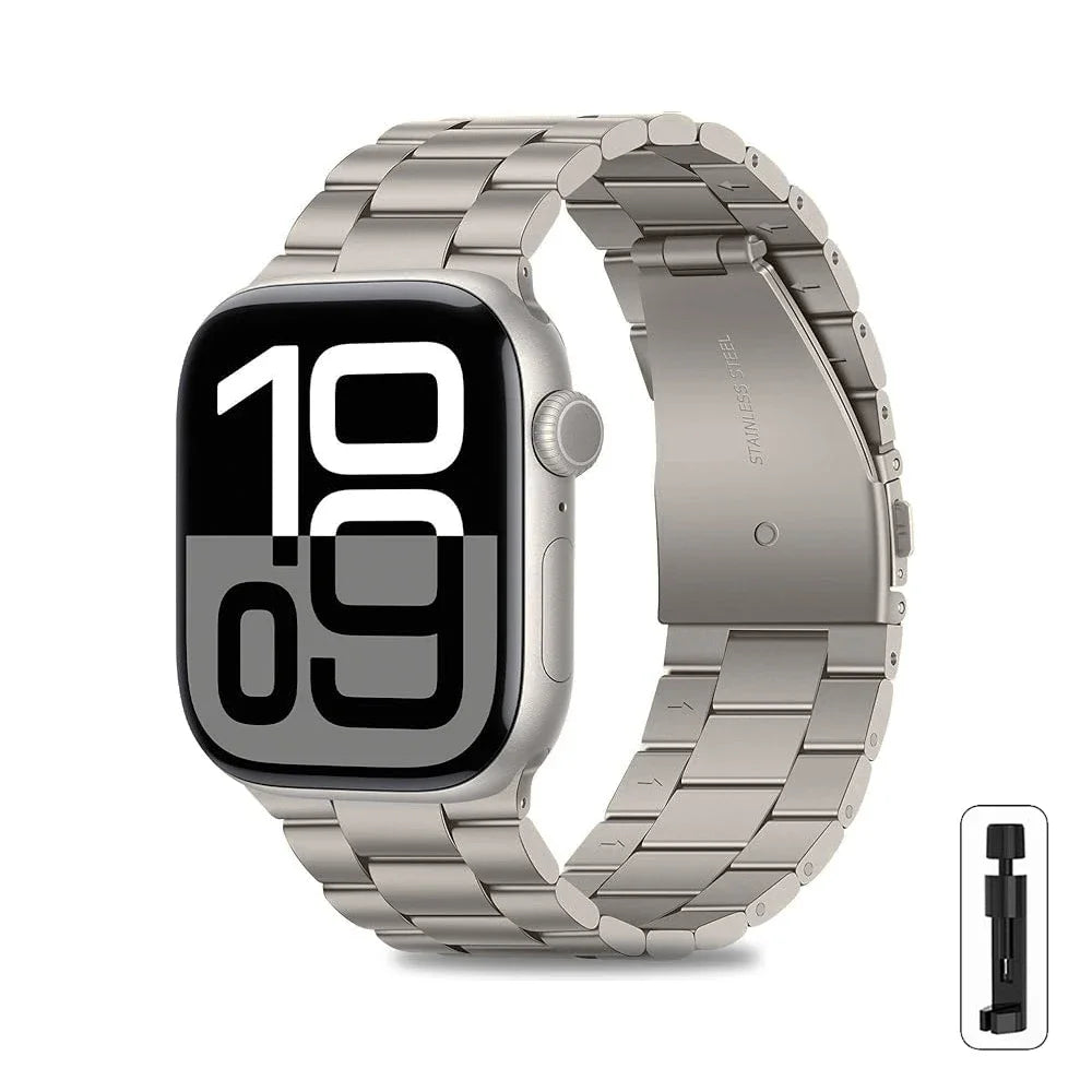 Stainless Steel Strap for Apple Watch Ultra 3/2 Band 46mm 49mm 40mm 44mm 42mm 41mm 45mm Bracelet IWatch Series 11 10 9 8 7 SE 6 - Smarsty