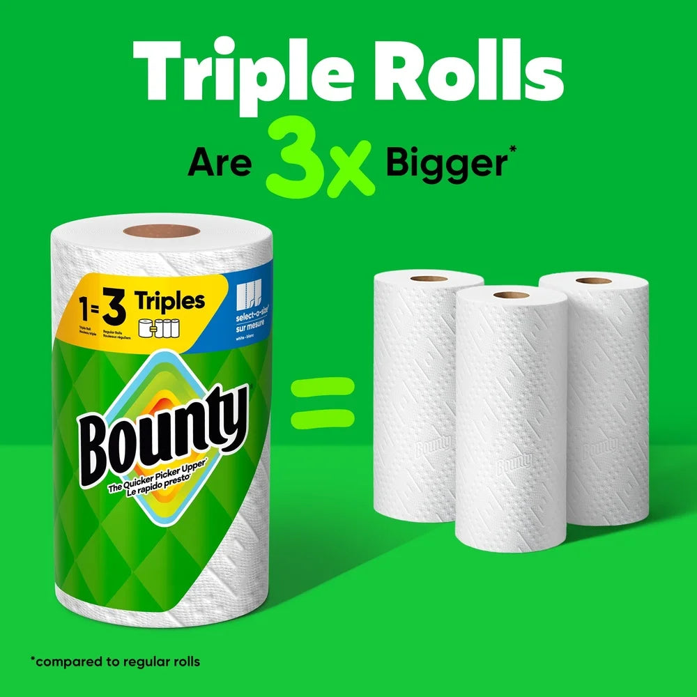 Durable Diamond Texture Paper Towels 123 Sheets Triple Rolls Select-A-Size Bulk Buy